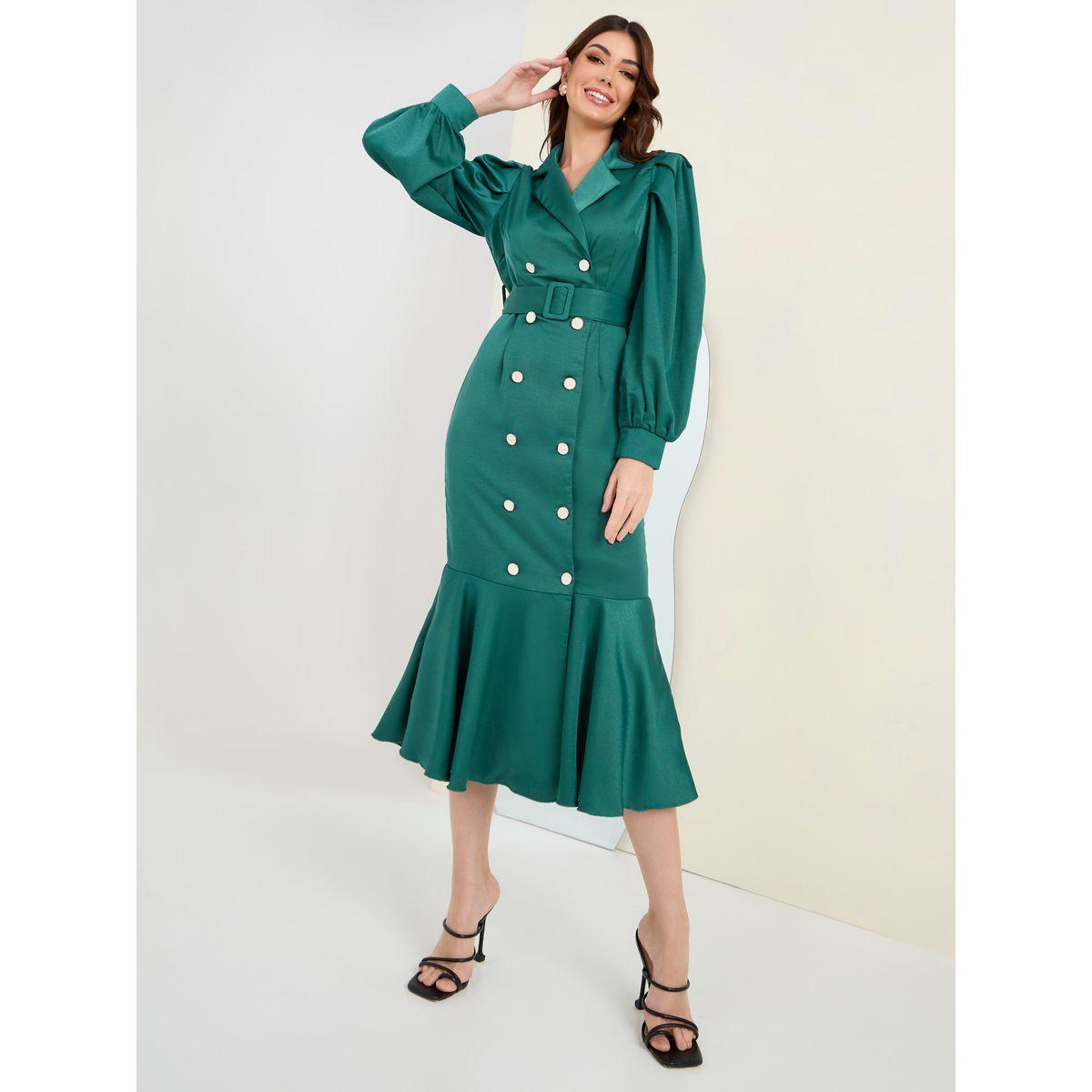 فستان بنمط بليزر مع حزام خصر-women-clothing-dresses-image-2