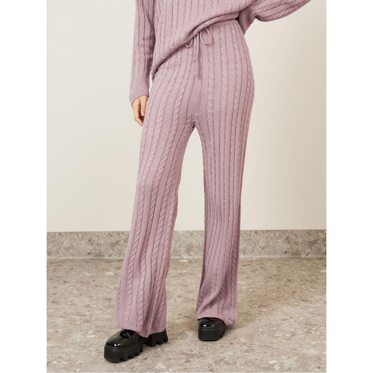 Styli Oversized Cable Knit Sweater & Jogger Co-Ords-women-clothing-coordsets-image-3