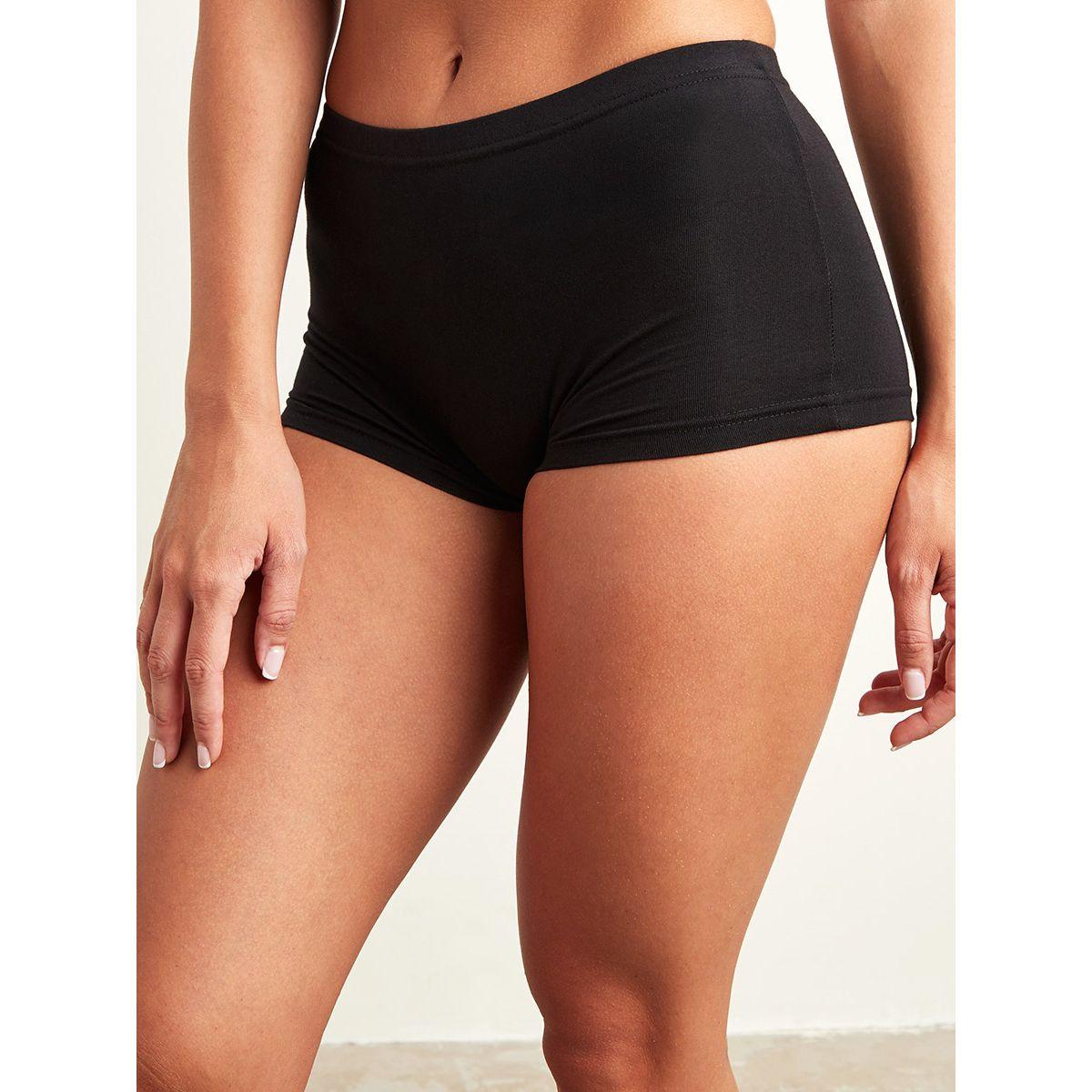 Styli Pack of 3 - Cotton Solid Shorts-women-clothing-lingerie-panties-image-3