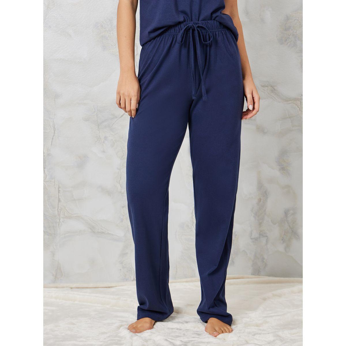 Styli Unwind Embroidered Pocket T-Shirt & Pyjama Set-women-clothing-nightwear-pyjamas-longsets-image-4