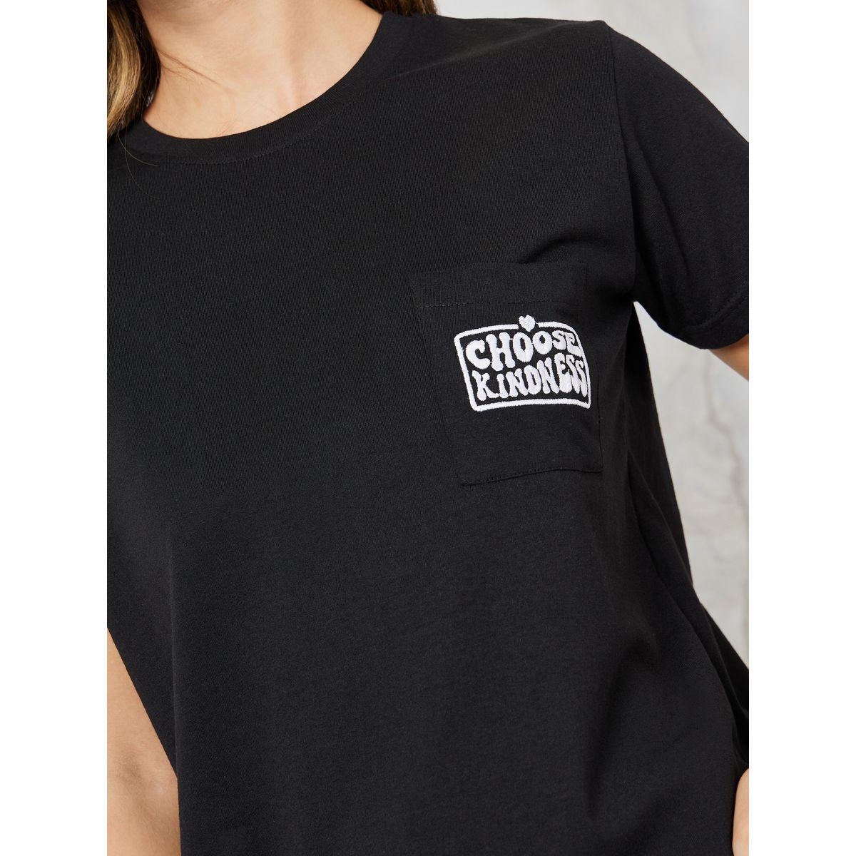 Styli Unwind Choose Kindness Embroidered Pocket Tee & Pyjama Set-women-clothing-nightwear-pyjamas-longsets-image-3
