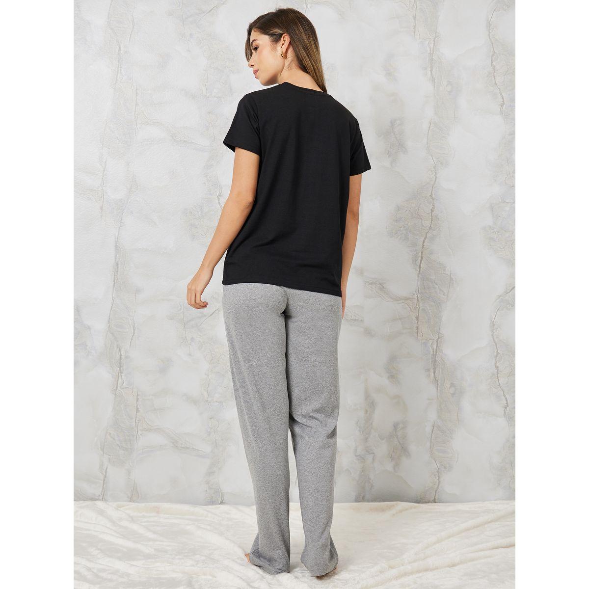 Styli Unwind Choose Kindness Embroidered Pocket Tee & Pyjama Set-women-clothing-nightwear-pyjamas-longsets-image-6
