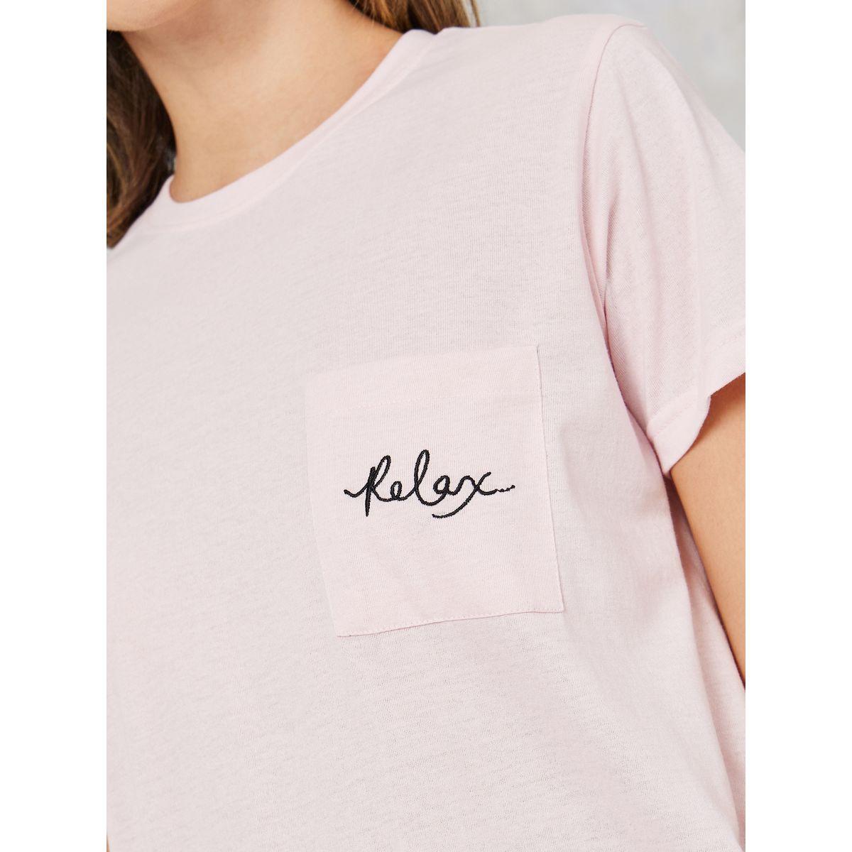 Styli Unwind Relax Embroidered Pocket Tee & Pyjama Set-women-clothing-nightwear-pyjamas-longsets-image-3