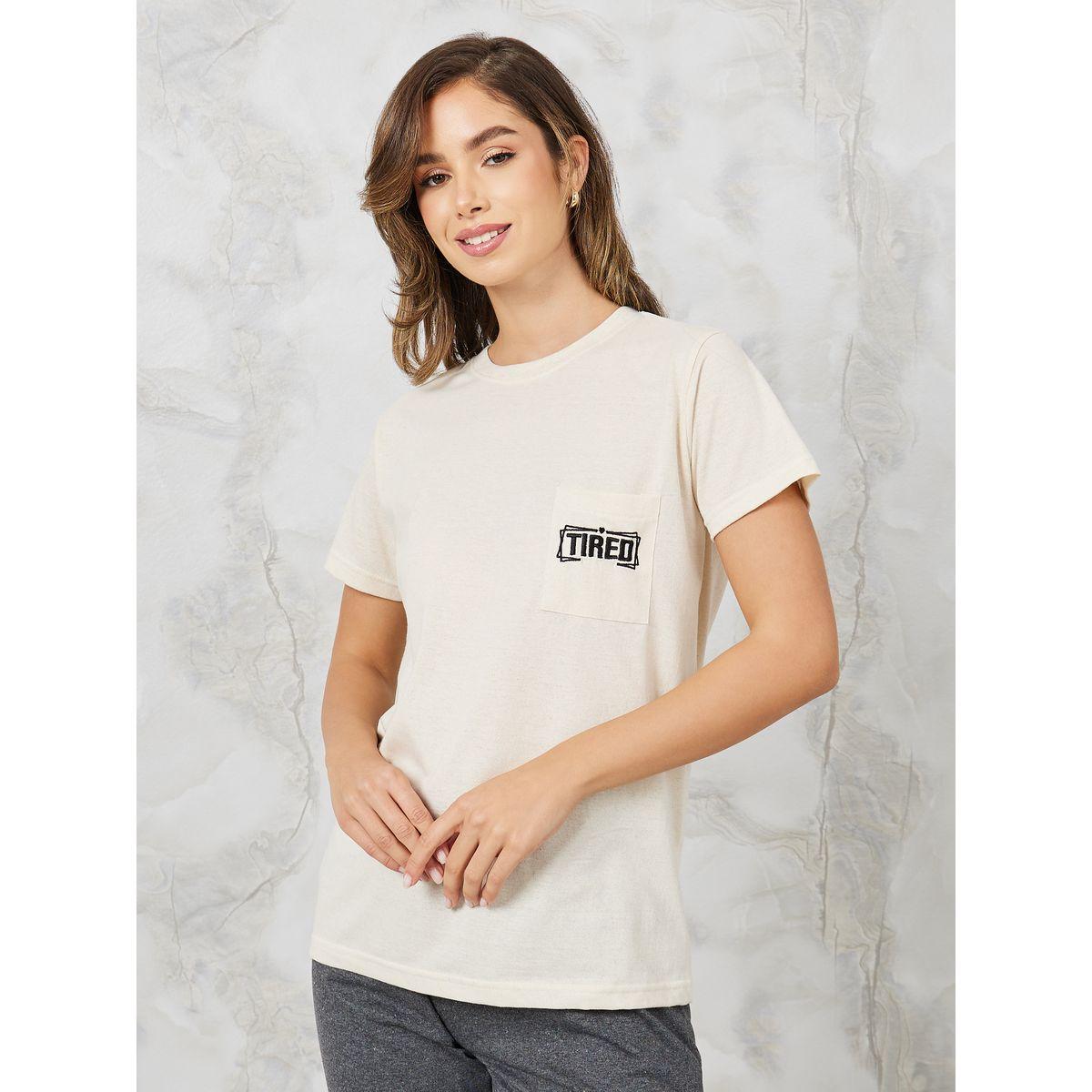 Styli Unwind Tired Embroidered Pocket Tee & Pyjama Set-women-clothing-nightwear-pyjamas-longsets-image-2