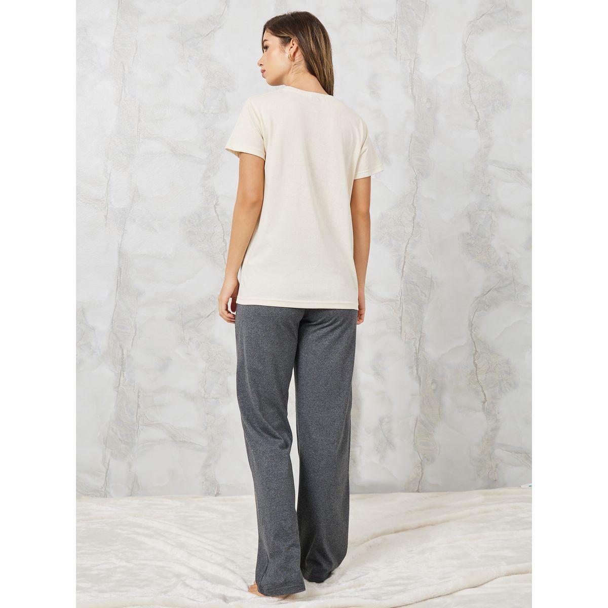 طقم بيجاما من ( بنطال + تيشيرت )-women-clothing-nightwear-pyjamas-longsets-image-6