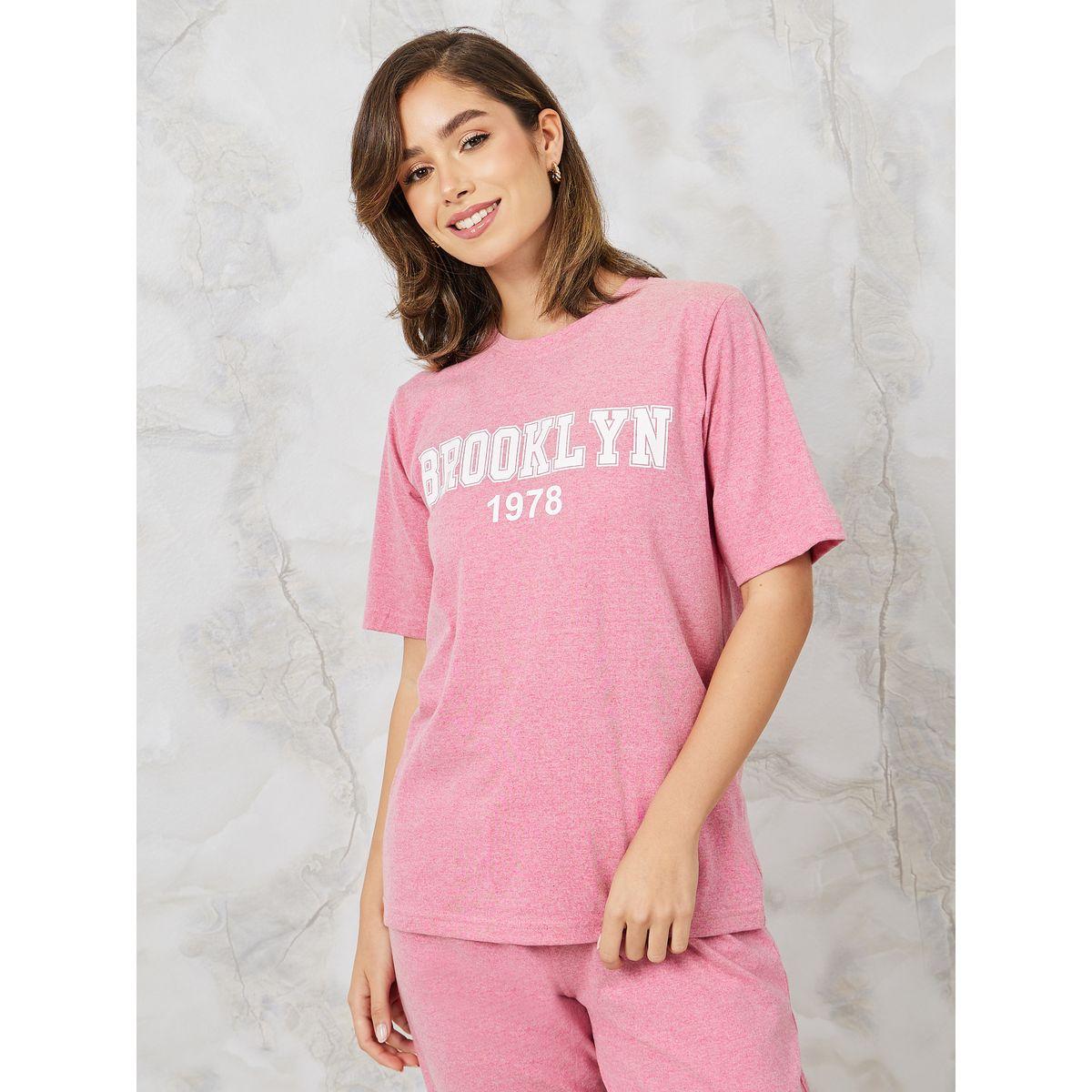 طقم بيجاما من ( تيشيرت + بنطال )-women-clothing-nightwear-pyjamas-longsets-image-2