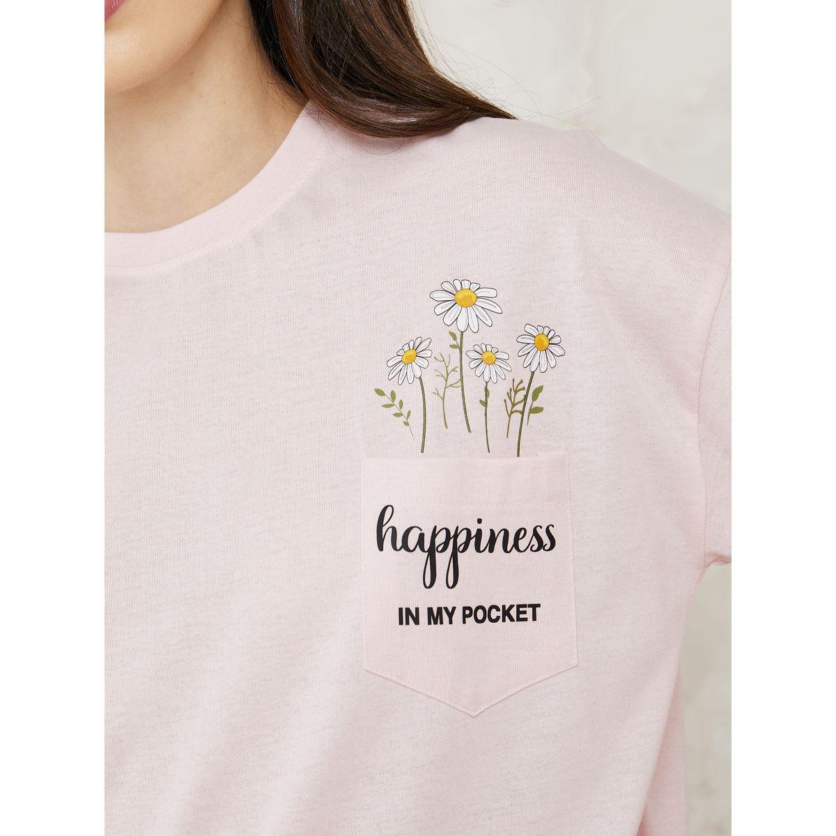Styli Unwind Floral Pocket T-Shirt & Side Slit Pyjama Set-women-clothing-nightwear-pyjamas-longsets-image-4