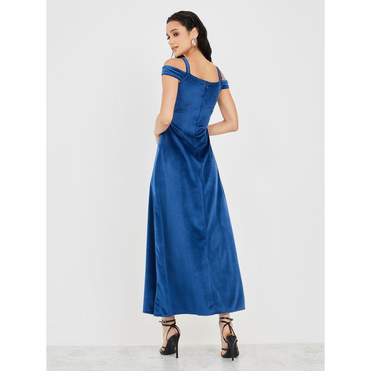 فستان طويل مخملي بأكتاف مكشوفة-women-clothing-dresses-image-4
