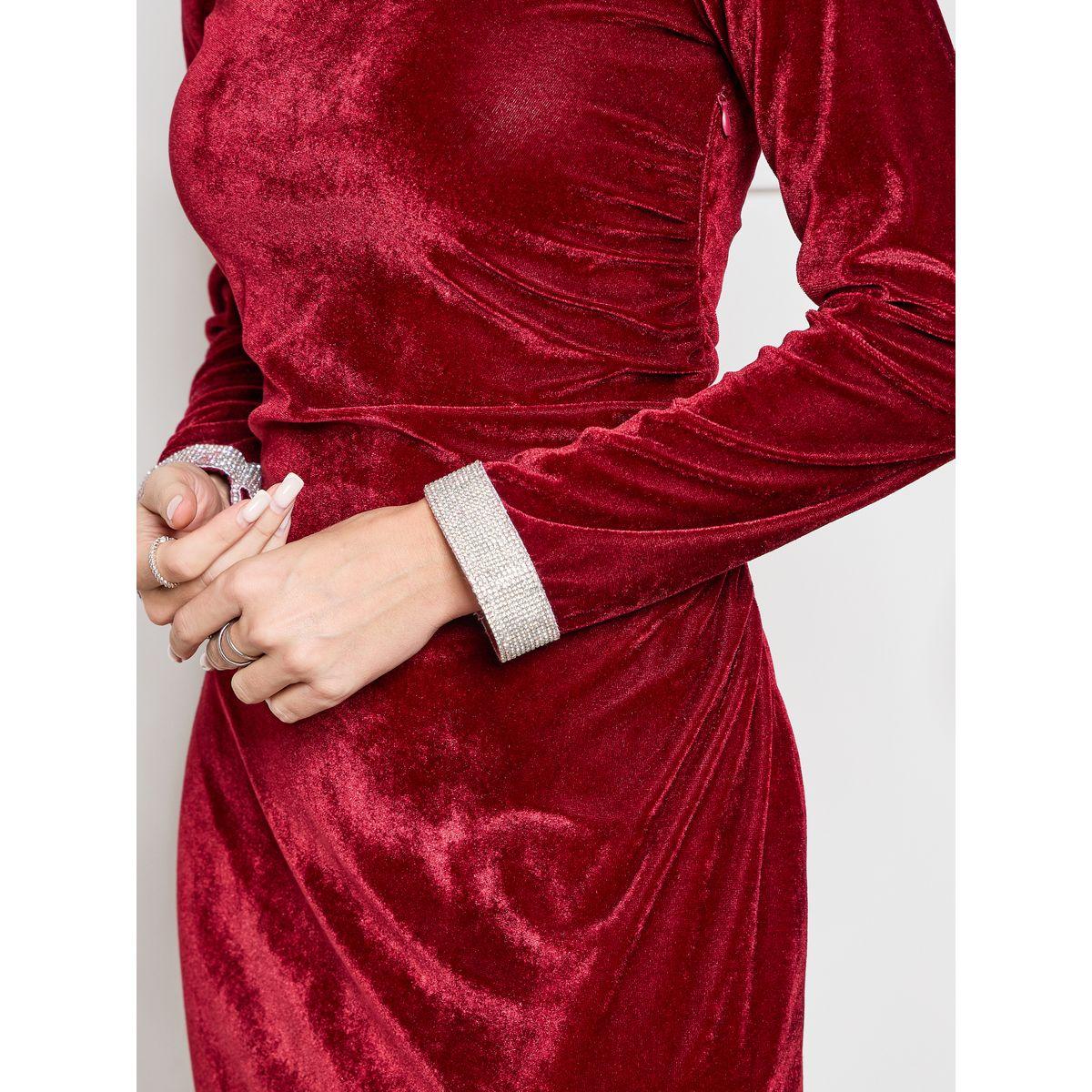 Styli Embellished Cuff Velvet A-Line Maxi Dress-women-clothing-dresses-image-3