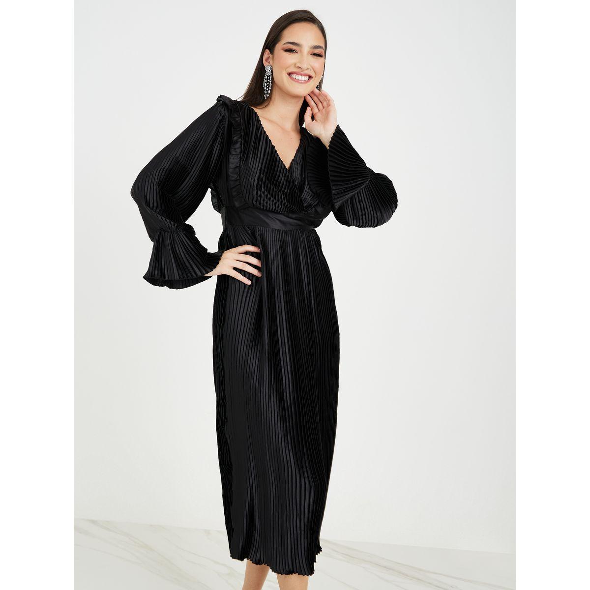 فستان ميدي بنمط لف-women-clothing-dresses-image-2
