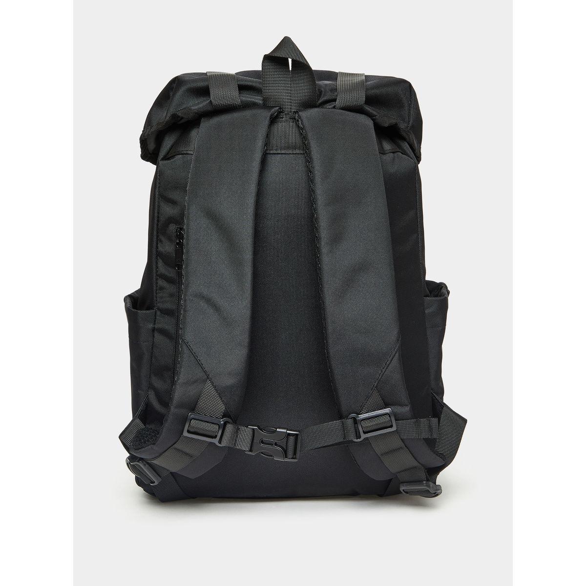 Styli Solid Backpack With Drawstring Closure-men-bags-image-3