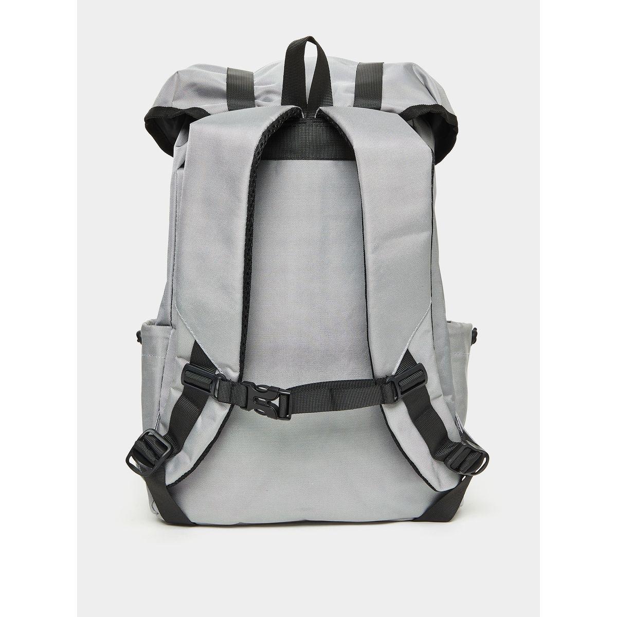 Styli Solid Backpack With Drawstring Closure-men-bags-image-3
