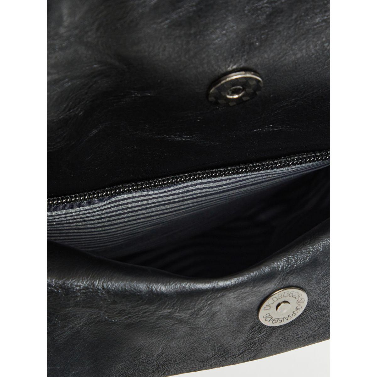 Styli Leather Look Backpack With Front Pocket-men-bags-image-5
