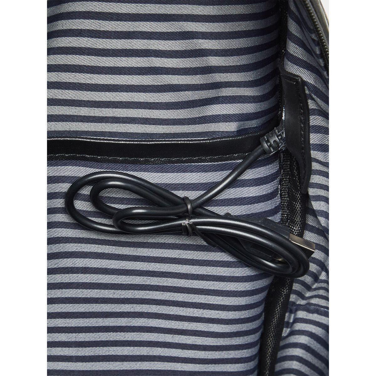 Styli Leather Look Backpack With Front Pocket-men-bags-image-6