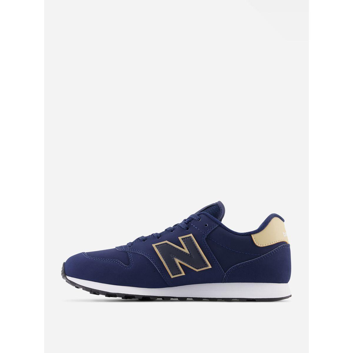 New Balance Contrast Logo Lace Up 500 Sneakers-sports-men-shoes-image-3