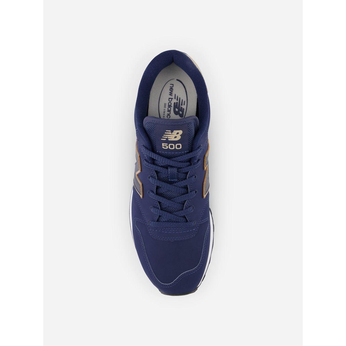 New Balance Contrast Logo Lace Up 500 Sneakers-sports-men-shoes-image-4