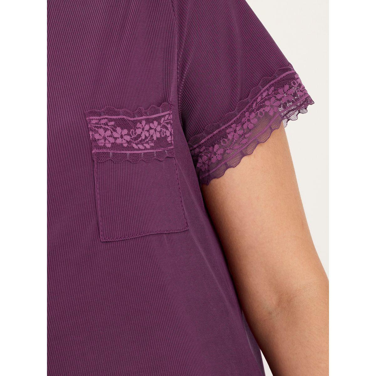 Styli Unwind Ribbed Lace Trim Shirt & Pyjama Set-women-clothing-nightwear-pyjamas-longsets-image-4