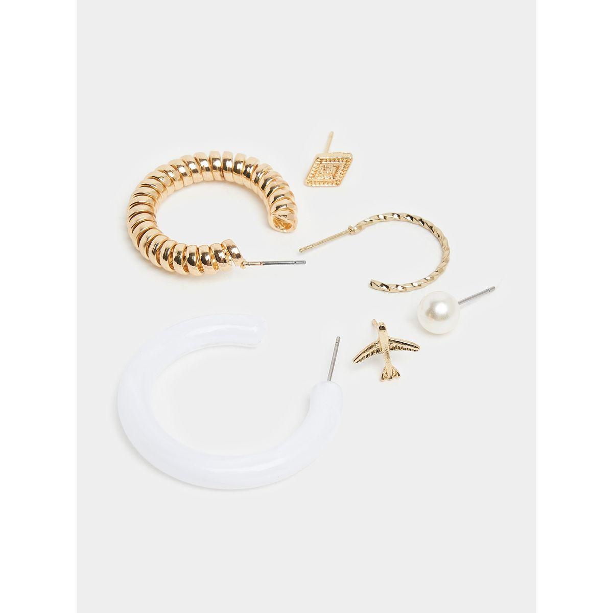 Styli Set of 6 - Assorted Stud & Hoop Earrings-women-watchesandjewellery-jewellery-earrings-image-3