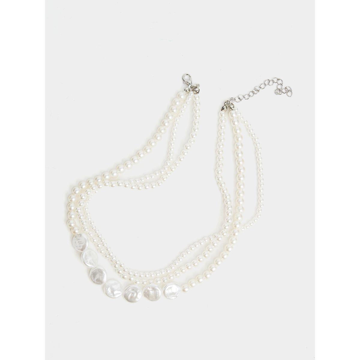 Styli Faux Pearl Layered Necklace-women-watchesandjewellery-jewellery-necklacesandpendants-image-1