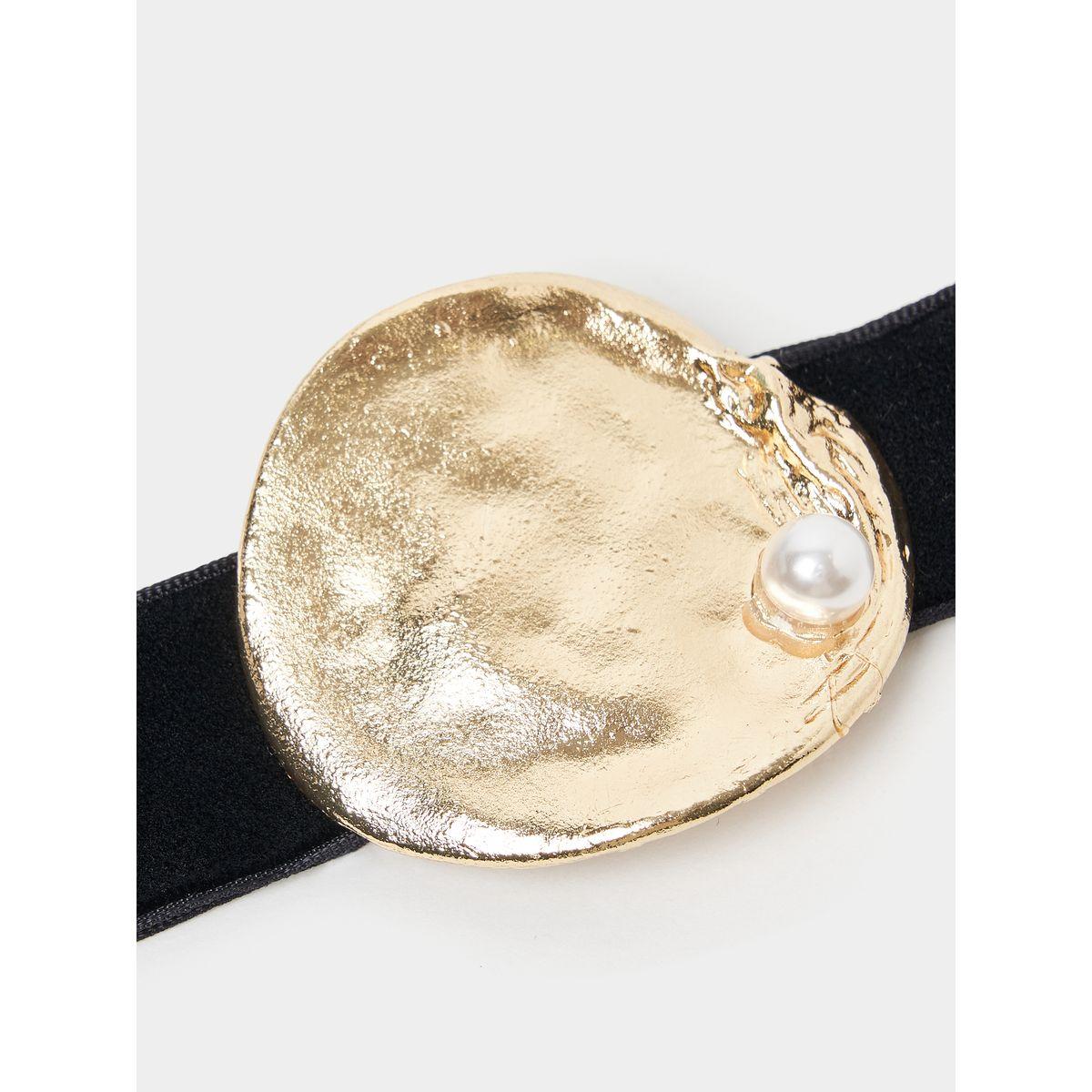 Styli Textured Metal Choker Necklace-women-watchesandjewellery-jewellery-necklacesandpendants-image-2