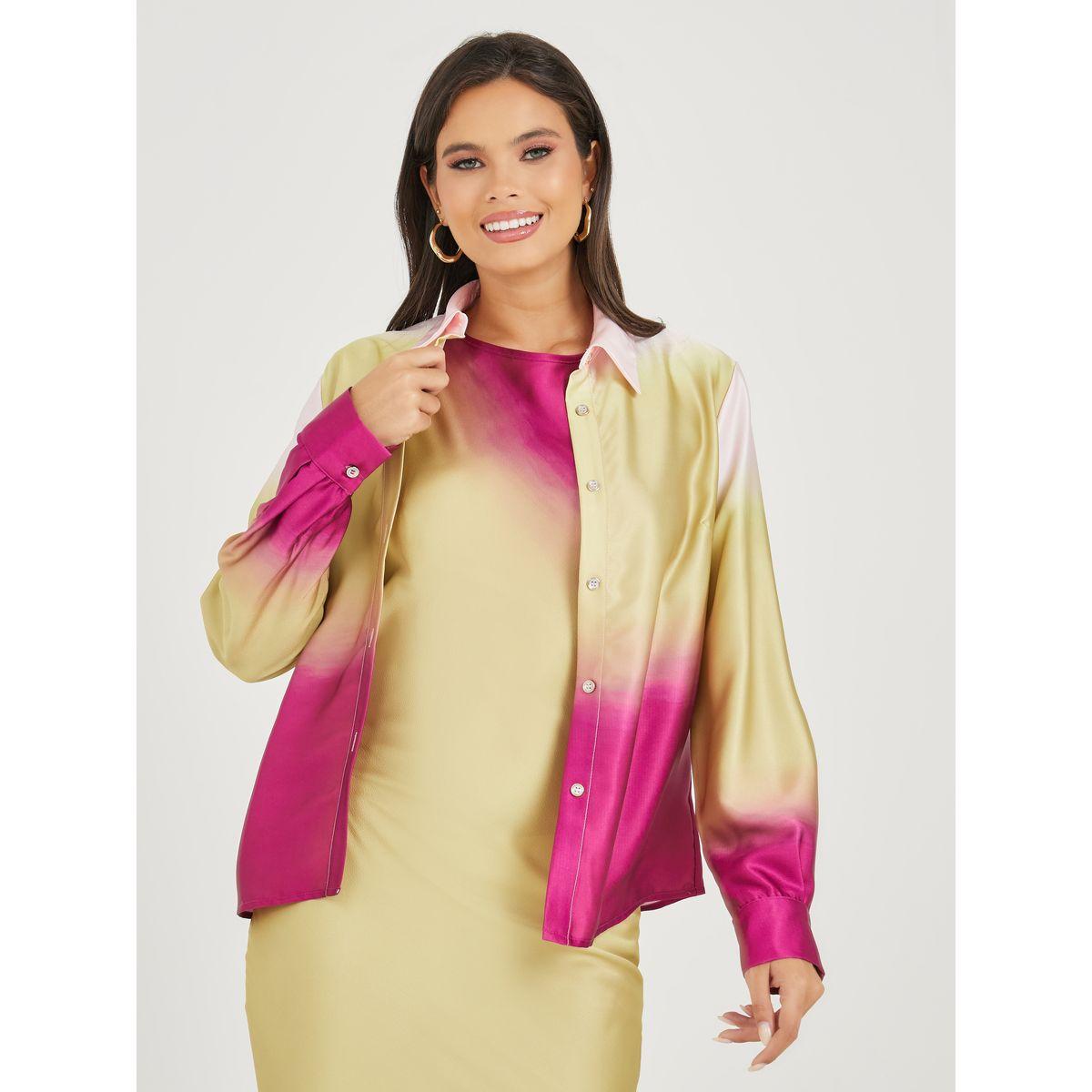 Styli Oversized Ombre Pattern Satin Shirt-women-clothing-shirtsandblouses-shirts-image-2