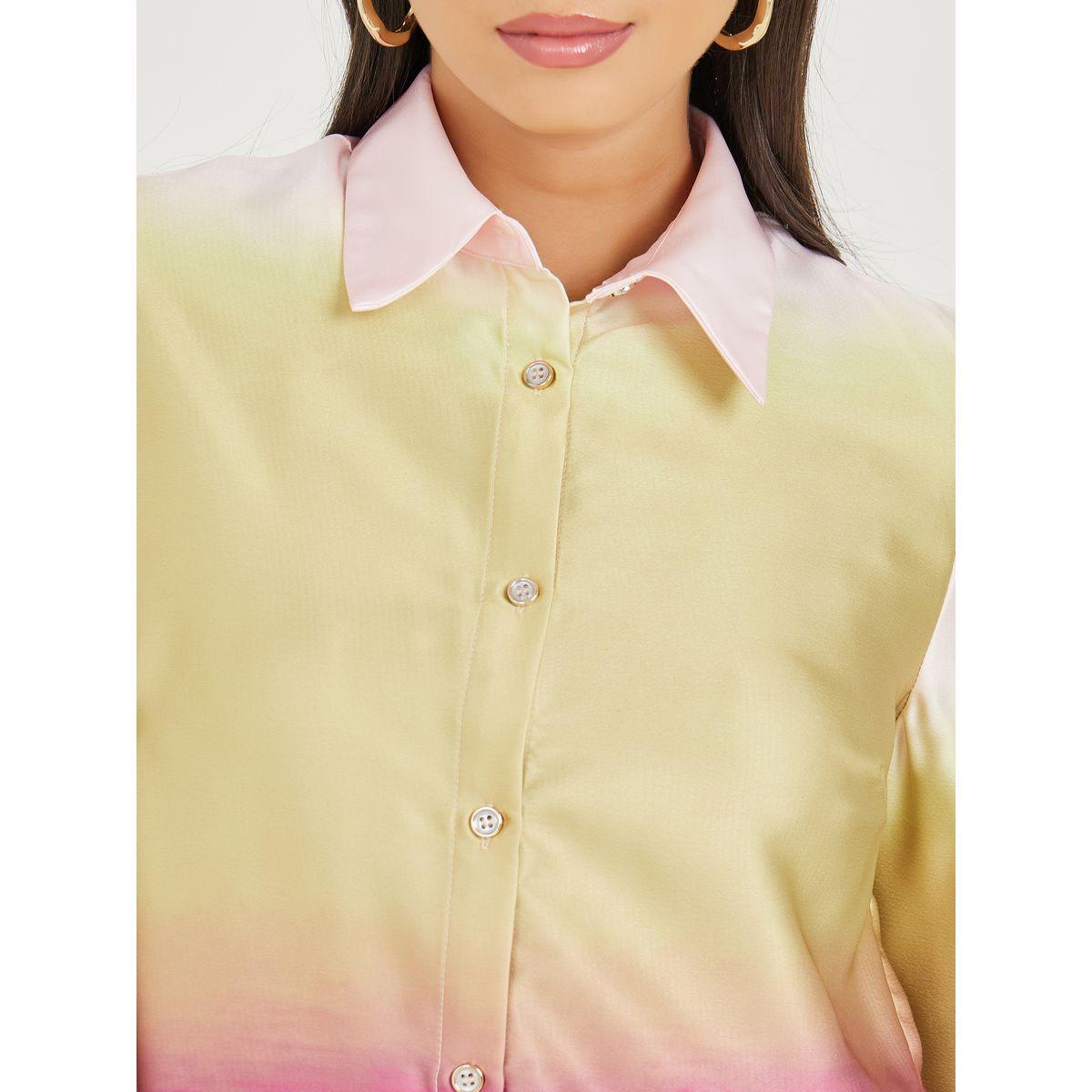 Styli Oversized Ombre Pattern Satin Shirt-women-clothing-shirtsandblouses-shirts-image-4