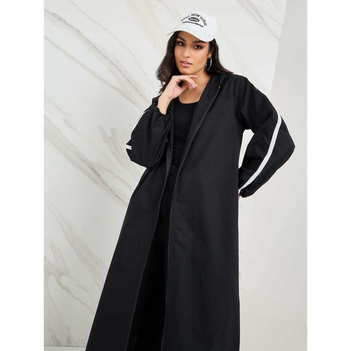 Styli Side Stripe Longline Jacket & Joggers Co-Ords-women-clothing-coordsets-image-2