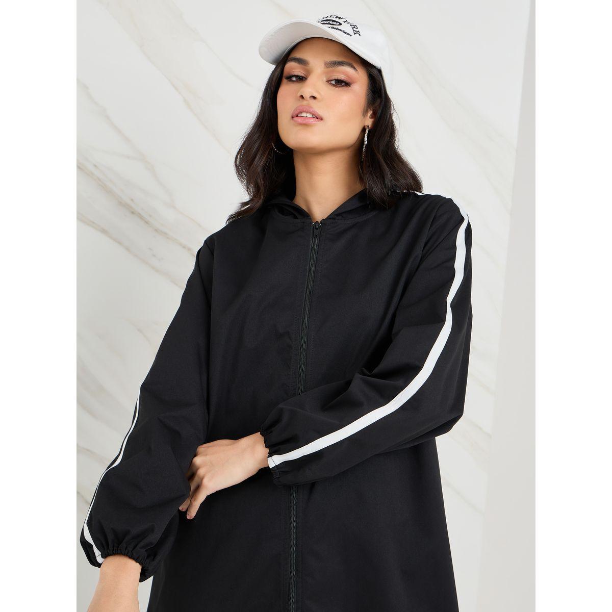 Styli Side Stripe Longline Jacket & Joggers Co-Ords-women-clothing-coordsets-image-5