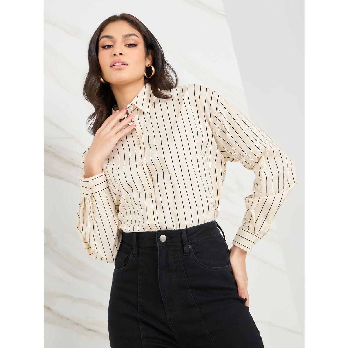 Styli Pinstripe Oversized Longline Shirt-women-clothing-shirtsandblouses-shirts-image-1