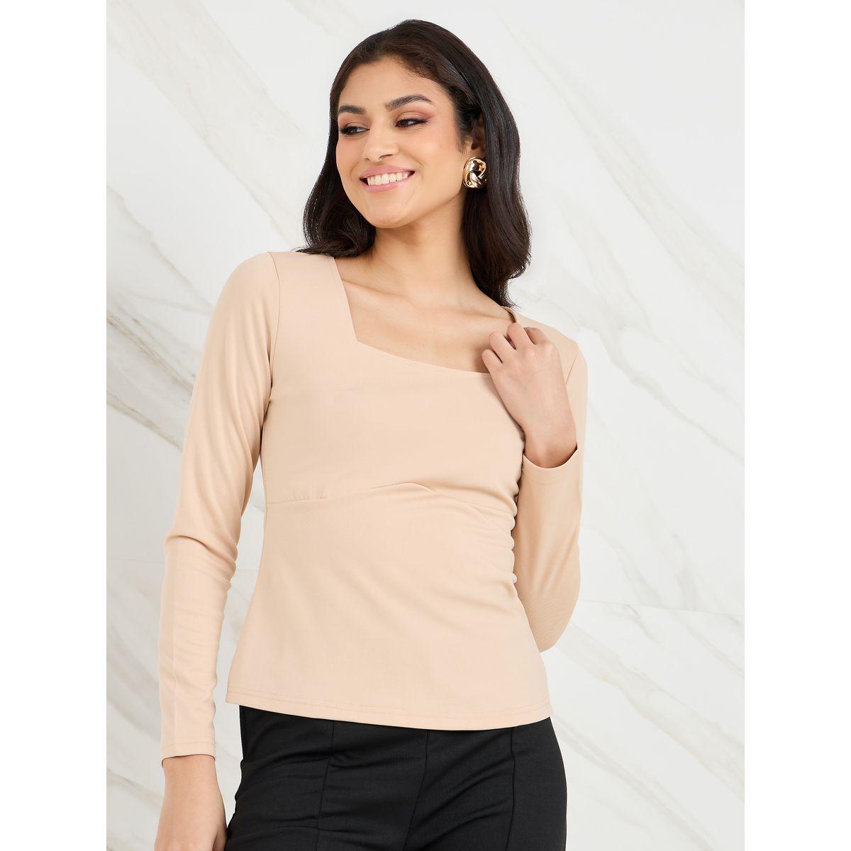 Styli Square Neck Fitted Knit Top-women-clothing-shirtsandblouses-blouses-image-3