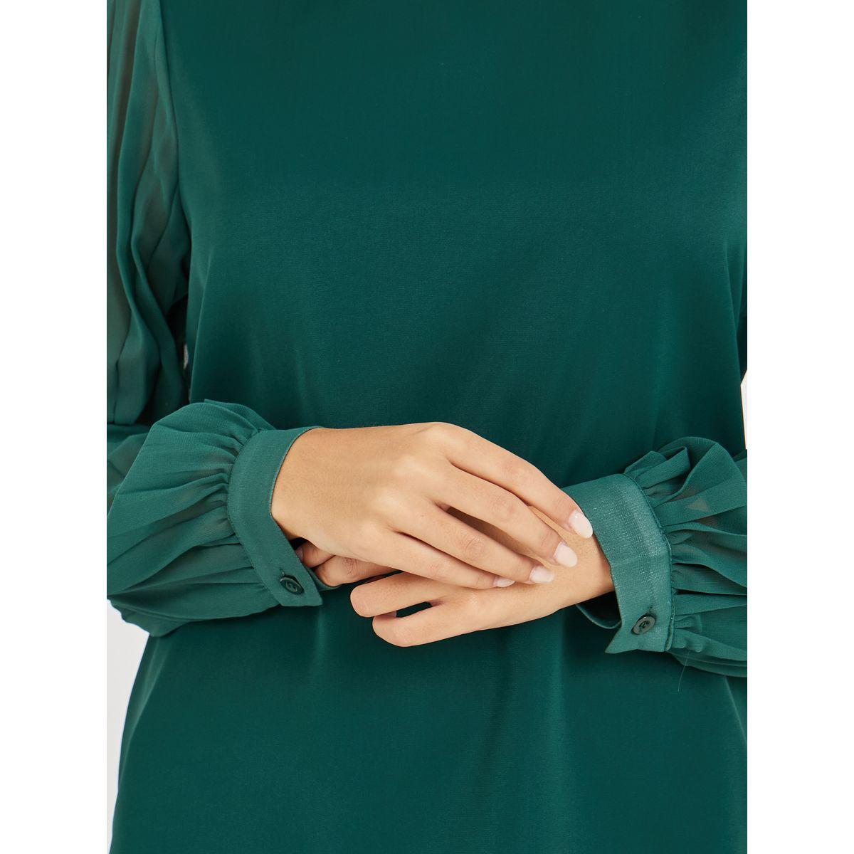 بلوزة بكسرات واكمام بالون-women-clothing-shirtsandblouses-blouses-image-4