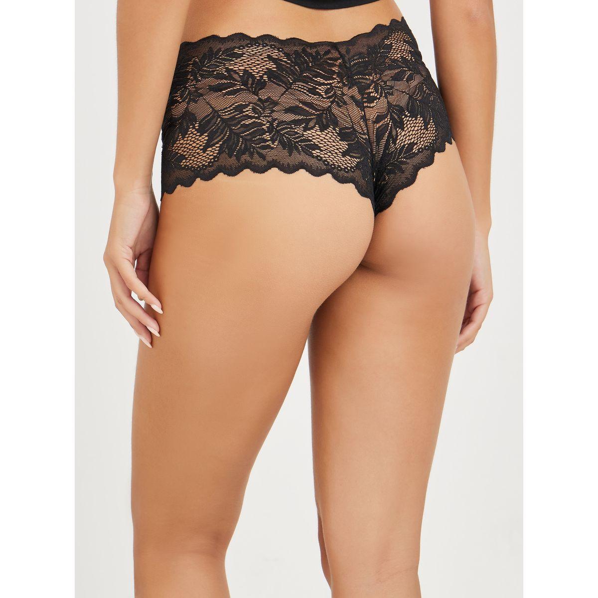 Styli Pack of 3 - All Over Scalloped Edge Lace Shorts-women-clothing-lingerie-panties-image-5