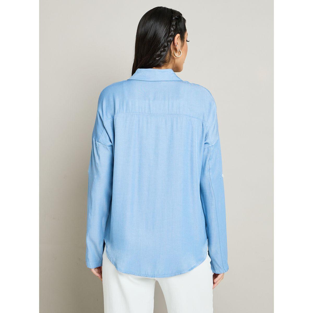Styli Long Sleeve Button Up Longline Shirt-women-clothing-shirtsandblouses-shirts-image-6