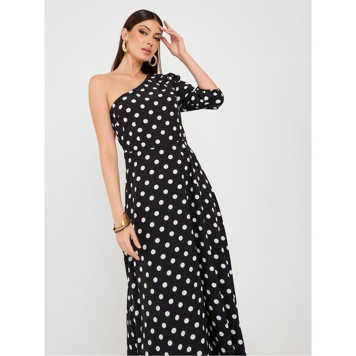 فستان طويل مطبع بنقاط بولكا-women-clothing-dresses-image-2