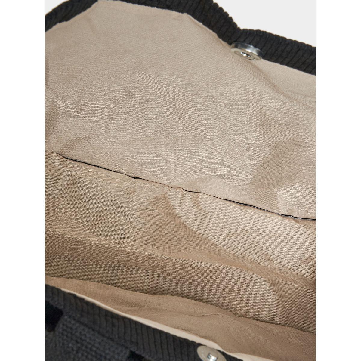 Styli Patch Design Ribbed Tote Bag-women-bagsandwallets-handbags-image-4