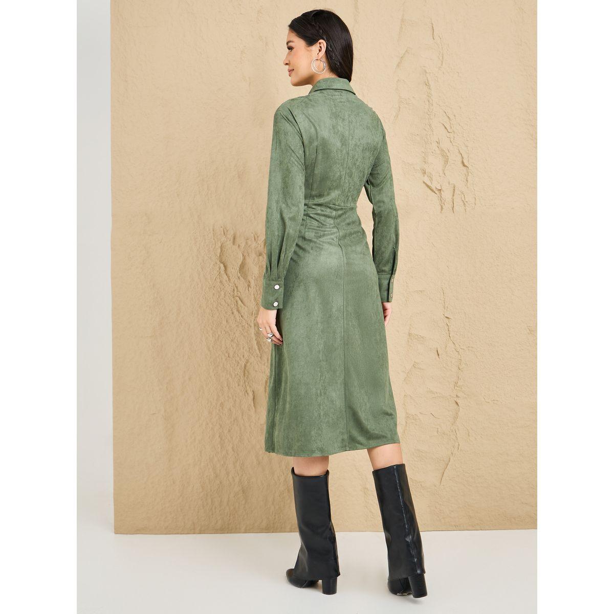 فستان ميدي بأزرار غلق-women-clothing-dresses-image-4
