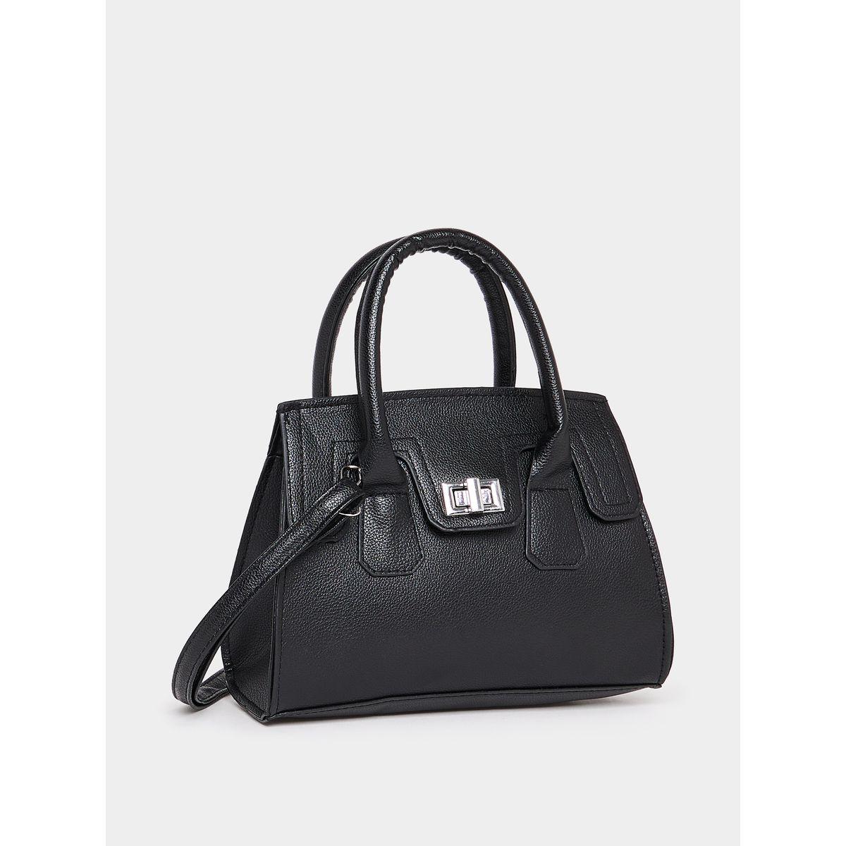Styli Solid Turn Lock Handbag-women-bagsandwallets-handbags-image-1