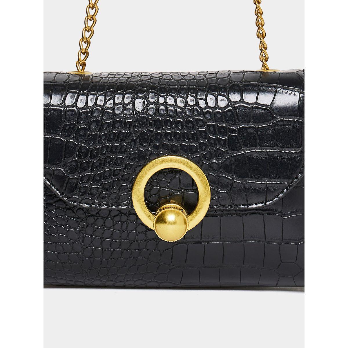 Styli Croc Skin Envelope Shape Bag-women-bagsandwallets-handbags-image-3