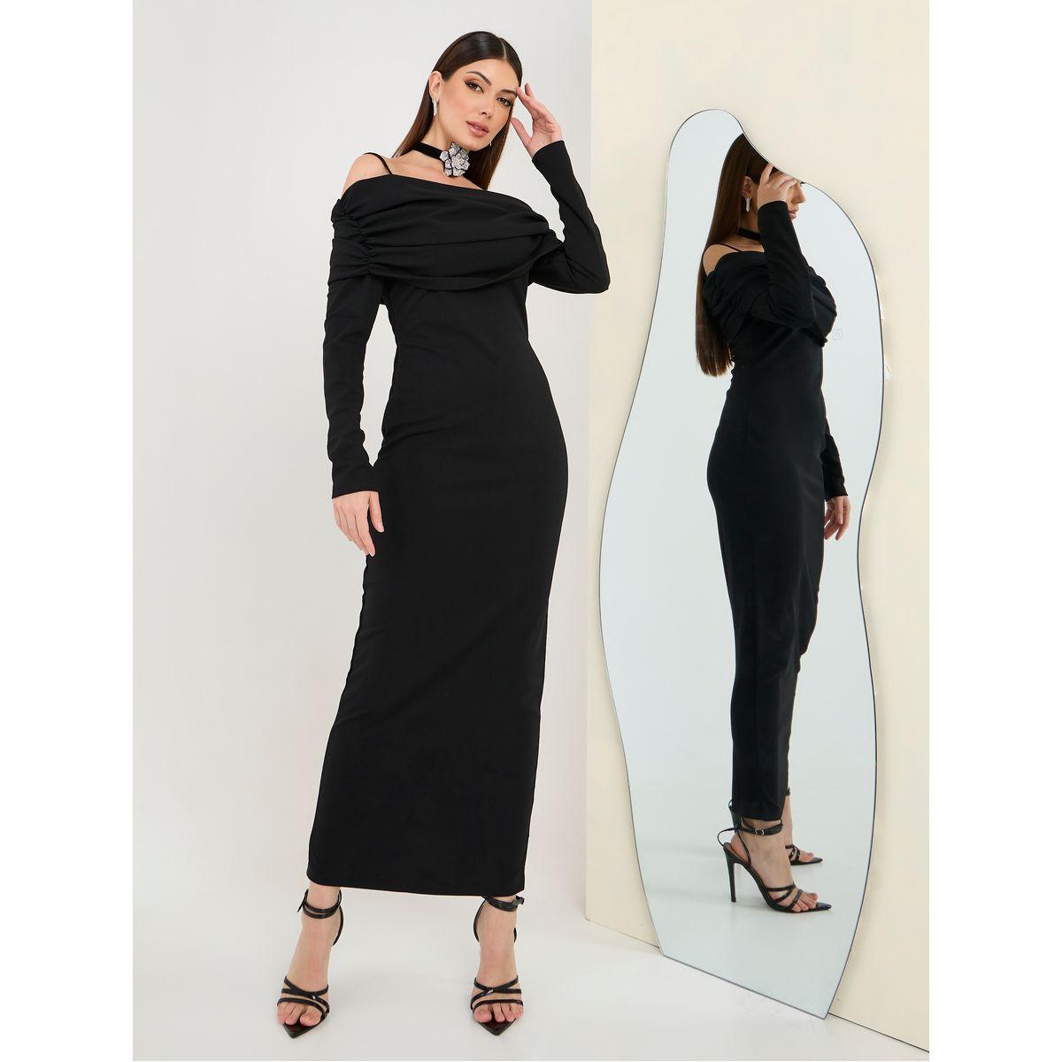 فستان طويل بأكتاف مكشوفة-women-clothing-dresses-image-1