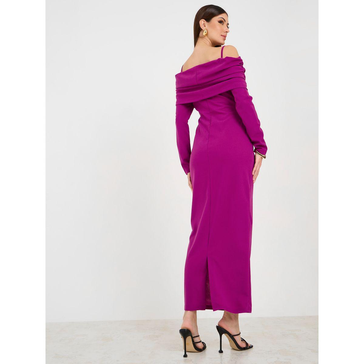 فستان طويل بأكتاف مكشوفة-women-clothing-dresses-image-4