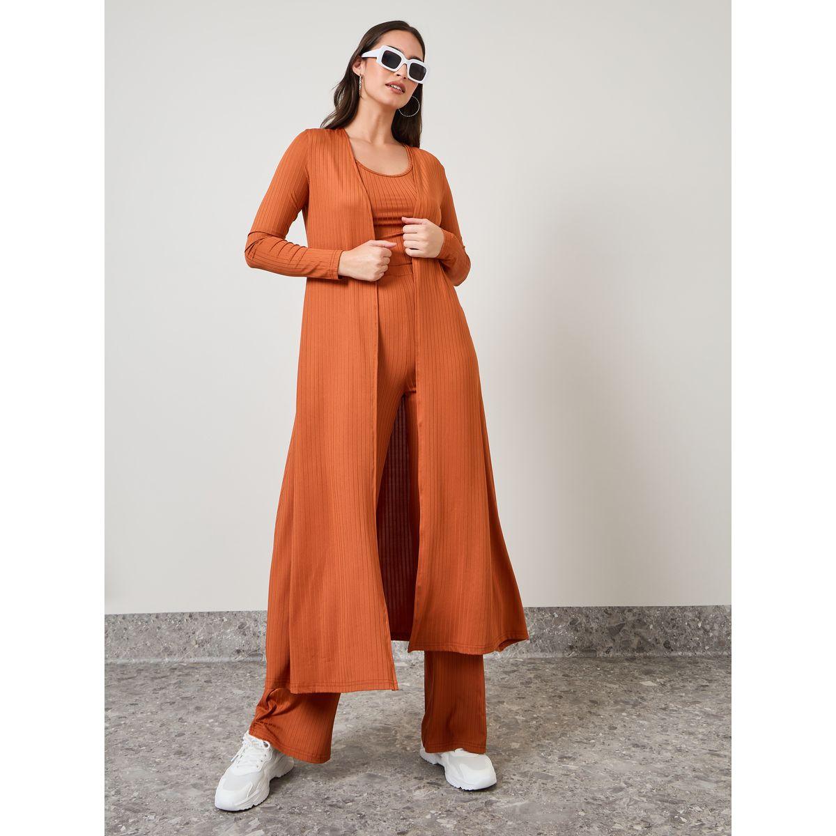 مجموعة من 3 ( بنطال + كيمونو + كامي )-women-clothing-coordsets-image-1