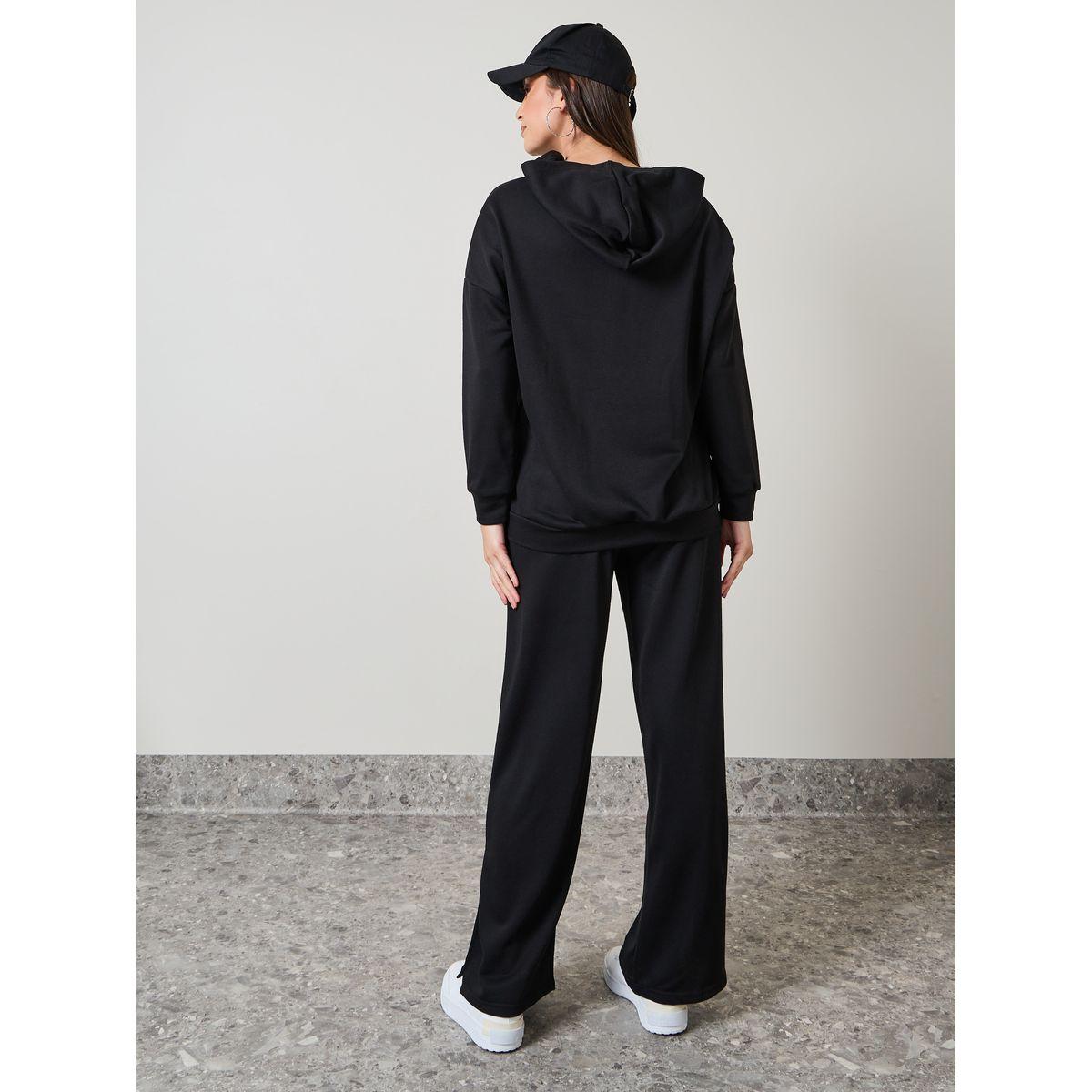 Styli Oversized Zip Through Hoodie & Wide Leg Jogger Co-Ords-women-clothing-coordsets-image-7