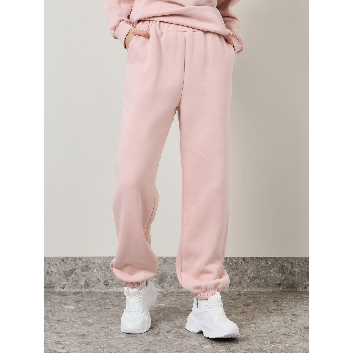 Styli Solid Oversized Hoodie & Joggers Co-Ords-women-clothing-coordsets-image-4