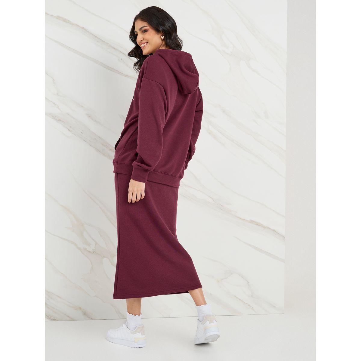 طقم منسق من ( تنورة + هودي )-women-clothing-coordsets-image-6