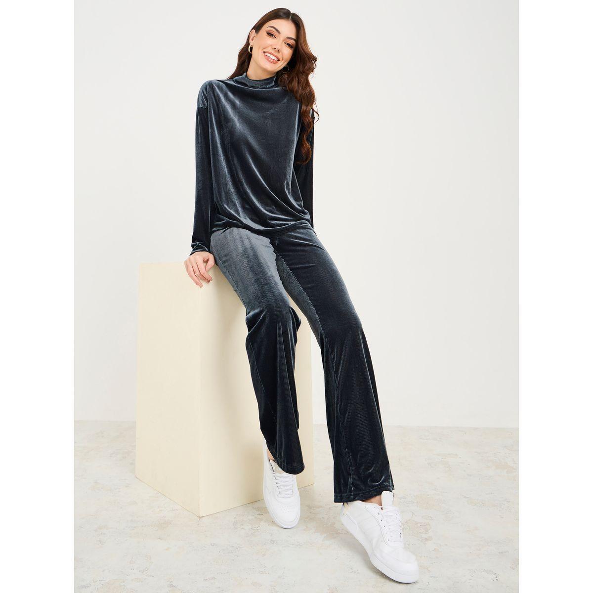 طقم منسق من ( بنطال + بلوزة )-women-clothing-coordsets-image-1