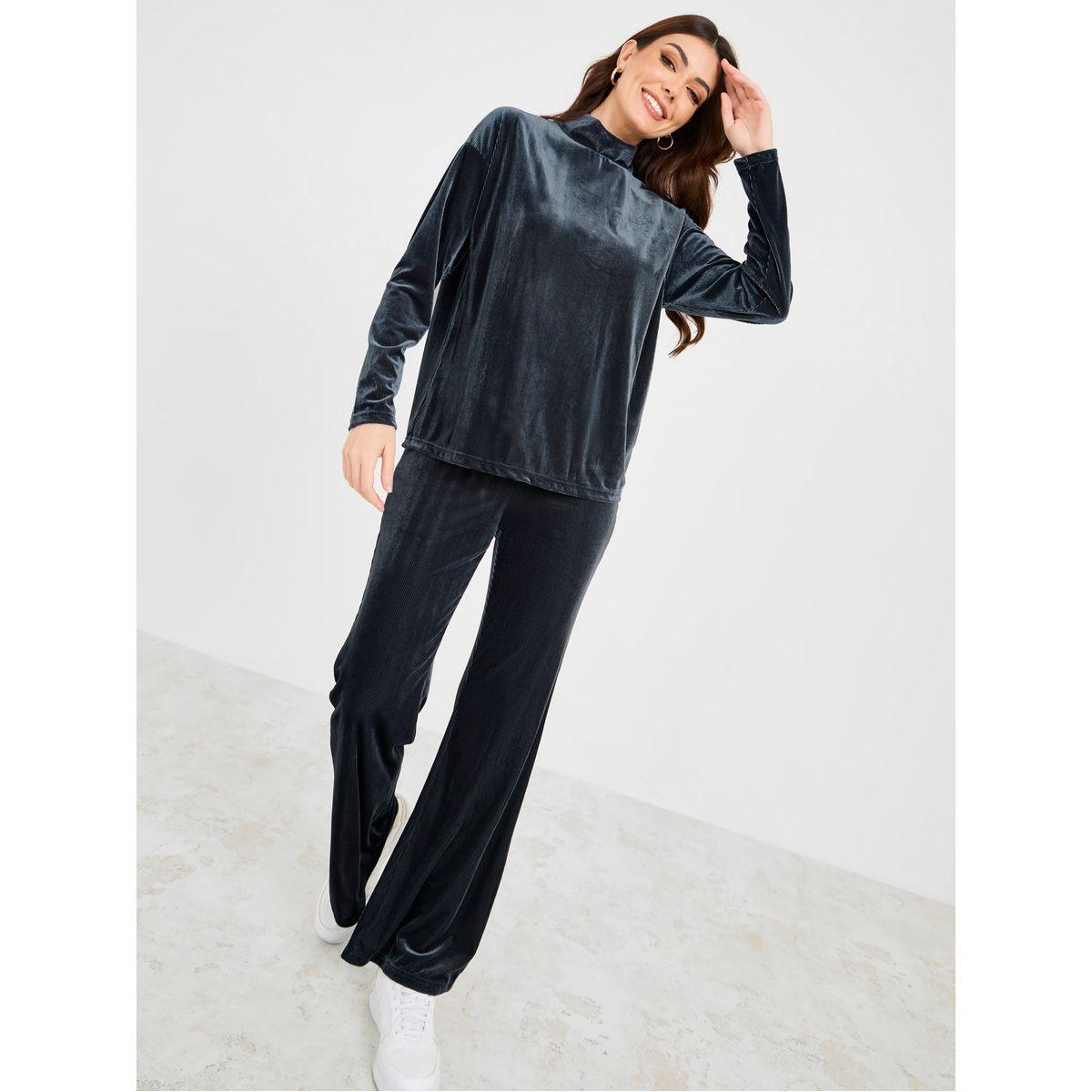 طقم منسق من ( بنطال + بلوزة )-women-clothing-coordsets-image-2