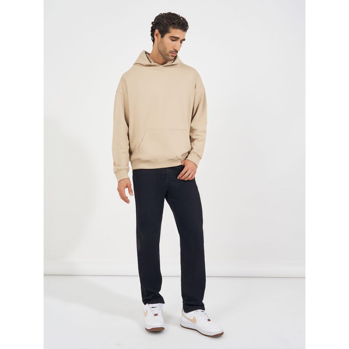Styli Back Slogan Print Oversized Fleece Hoodie-men-winterwear-hoodiesandsweatshirts-image-3