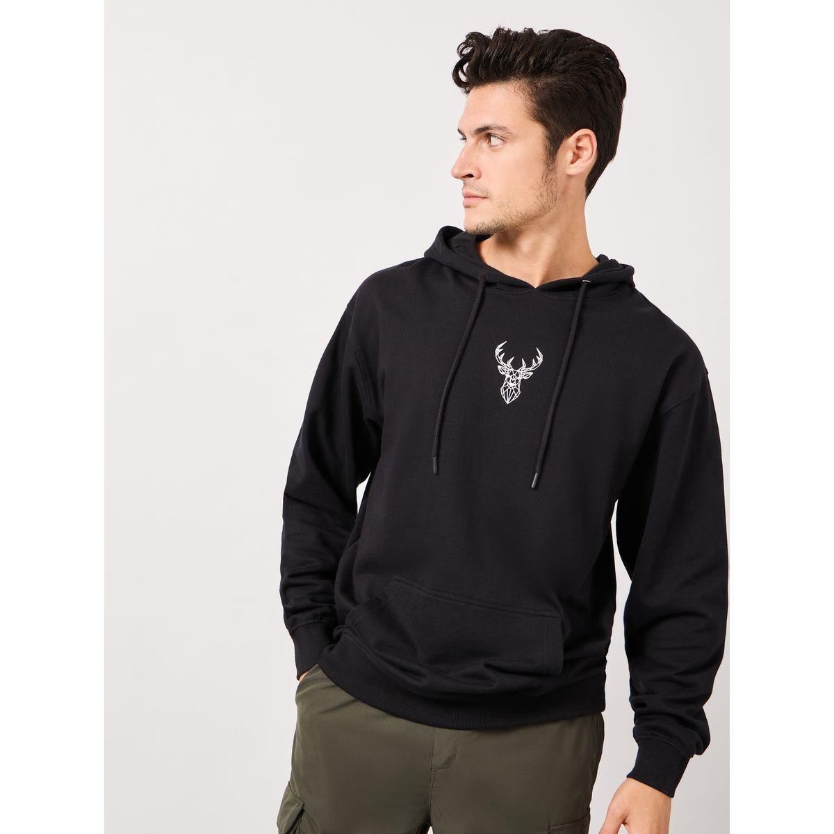 Styli Minimal HD Print Fleece Relaxed Fit Hoodie-men-winterwear-hoodiesandsweatshirts-image-1
