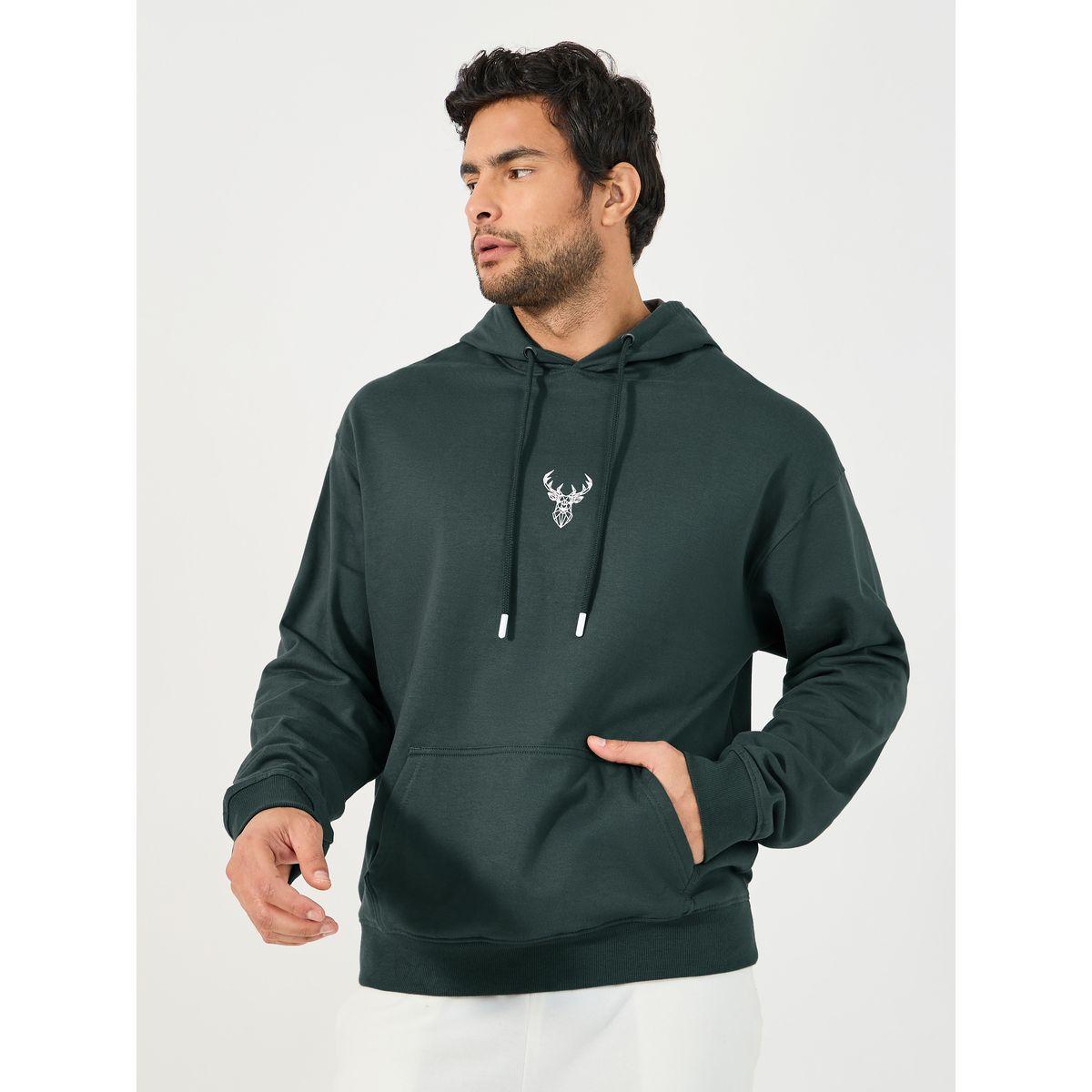 Styli Minimal HD Print Fleece Relaxed Fit Hoodie-men-winterwear-hoodiesandsweatshirts-image-1