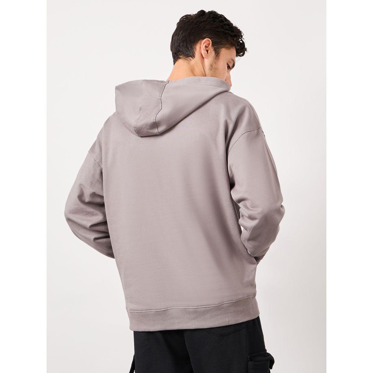 Styli Tiger Placement Print Fleece Oversized Hoodie-men-winterwear-hoodiesandsweatshirts-image-4